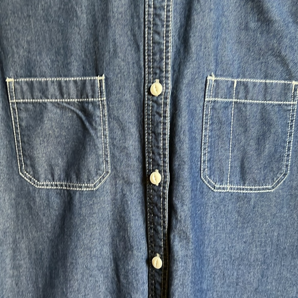 Muji Chambray Shirtdress - Picture 4 of 9
